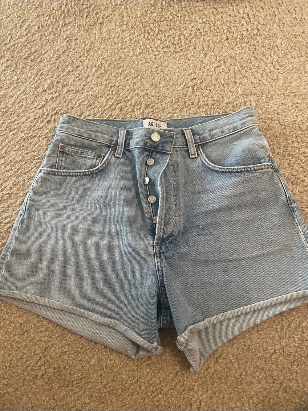 Agolde denim shorts